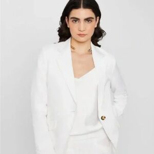 Club Monaco White Linen Blazer. NWOT. Size 4